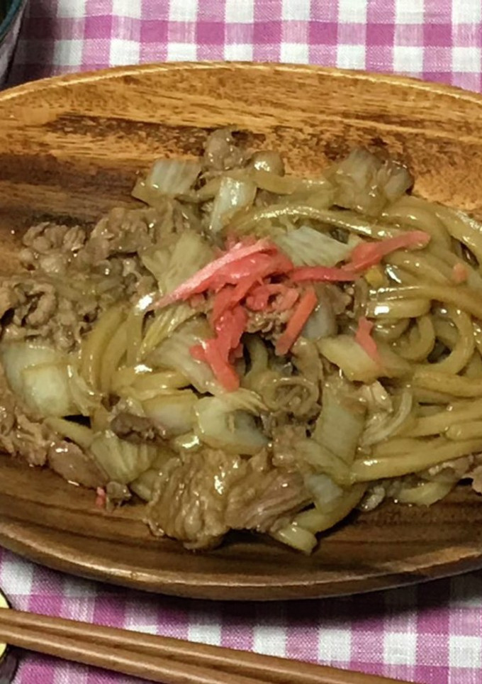 ちょっと濃い味の焼きうどん-レシピのメイン写真