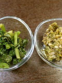 葉ワサビ醤油漬けとふきのとう味噌-レシピのメイン写真