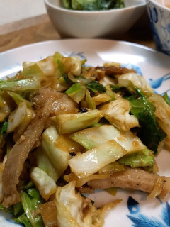 味噌漬け豚肉とキャベツの炒め物!-レシピのメイン写真