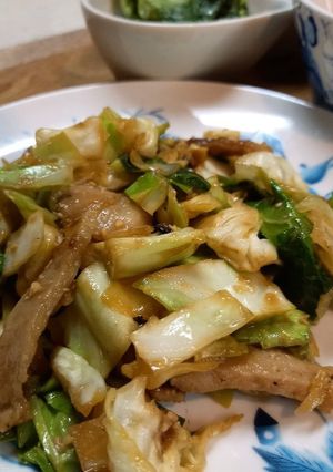 味噌漬け豚肉とキャベツの炒め物！-レシピのメイン写真