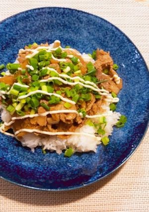 超簡単!豚とごぼうの甘辛丼-レシピのメイン写真