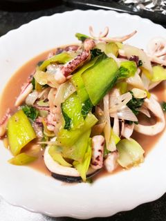 イカと青梗菜のレモン風味炒め-レシピのメイン写真