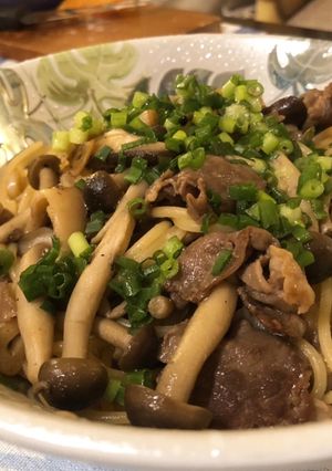 牛肉とキノコのパスタ-レシピのメイン写真