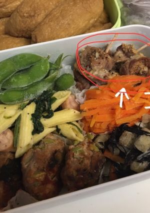 冷凍もOK！お弁当に豚肉クルクル巻き-レシピのメイン写真