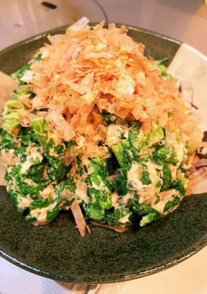 おひたしふうツナとカラシ菜サラダ-レシピのメイン写真