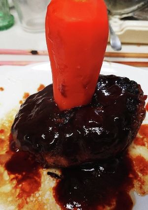【ウマ娘】にんじんハンバーグの作り方-レシピのメイン写真