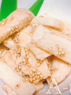 鶏胸肉と長芋(山芋)のおつなおつまみ♡-レシピのメイン写真