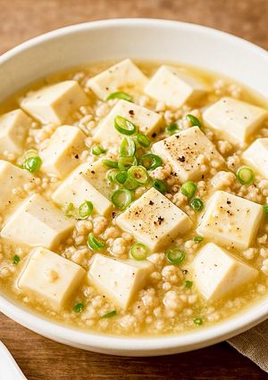 豆腐とひき肉で！簡単とろ〜り塩麻婆豆腐-レシピのメイン写真