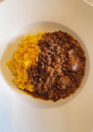 レンズ豆と豚肉のスパイスカレー-レシピのメイン写真