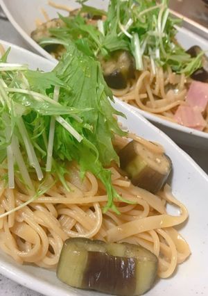 ナスの和風パスタ-レシピのメイン写真