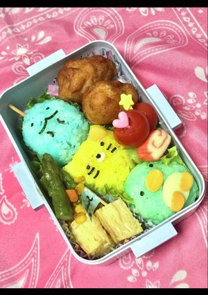 すみっコぐらしキャラ弁♡だんご三兄弟-レシピのメイン写真