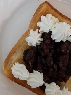 あんことホイップクリームのトースト-レシピのメイン写真