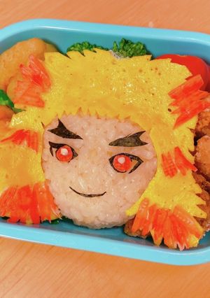 キャラ弁★鬼滅の刃☆煉獄杏寿郎-レシピのメイン写真