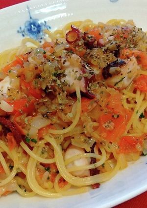 タコとフレッシュトマトのパスタ-レシピのメイン写真