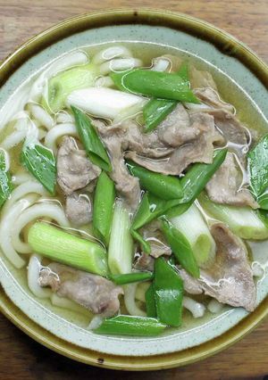 鴨と九条ねぎのうどん-レシピのメイン写真