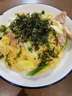 和えるだけ!簡単鶏とネギの和風パスタ-レシピのメイン写真