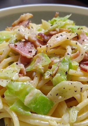春キャベツを味わう!お手軽クリームパスタ-レシピのメイン写真