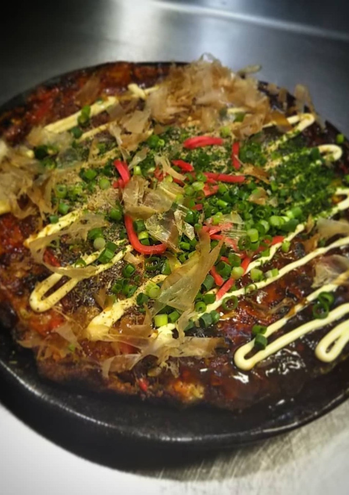 牡蠣とイカのお好み焼き(*≧∀≦*)-レシピのメイン写真