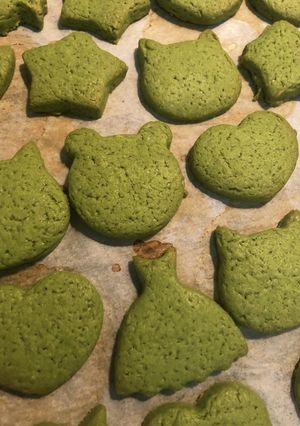抹茶の型抜きクッキー-レシピのメイン写真