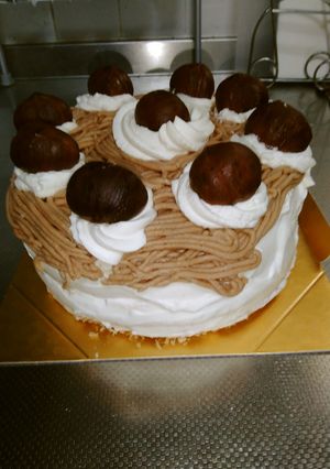 チーズクリームのモンブランケーキ-レシピのメイン写真