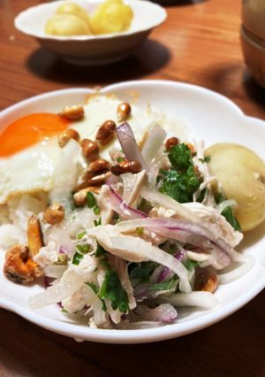 ペルーのチキンサラダごはん-レシピのメイン写真