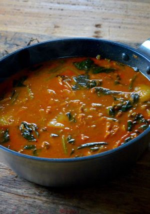 （納豆）キムチとほうれん草チキンカレー-レシピのメイン写真