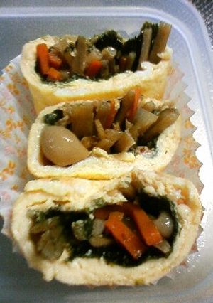 お弁当用きんぴらごぼうの卵巻き-レシピのメイン写真