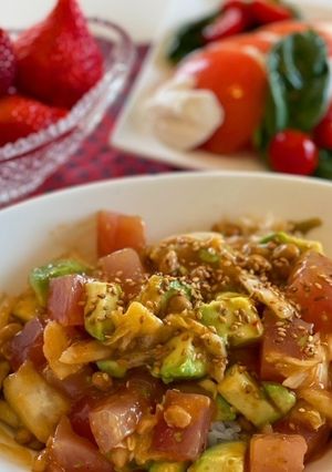 ポキ丼　アジアン風-レシピのメイン写真