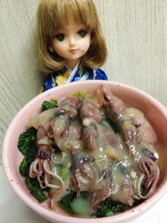 リカちゃん♡釜揚げ蛍いか白味噌おひたしꕤ-レシピのメイン写真