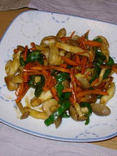 しめじと野菜のにんにく味噌炒め♪-レシピのメイン写真
