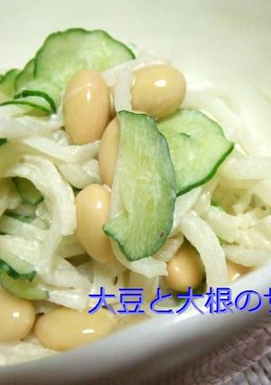 大根と大豆のサラダ-レシピのメイン写真