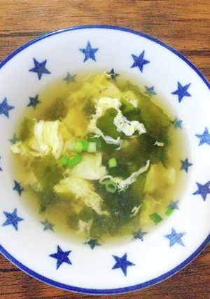 我が家の定番レシピ☆卵とわかめのスープ♪-レシピのメイン写真