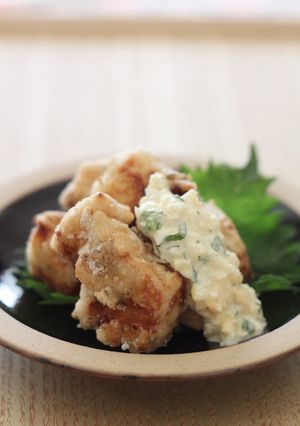 冷凍豆腐のから揚げ・大葉タルタルソース-レシピのメイン写真