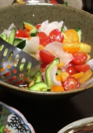 野菜と金柑のかんたん酢サラダ-レシピのメイン写真