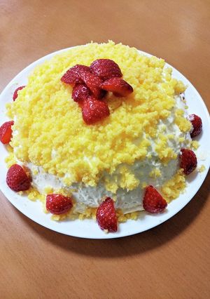 ミモザケーキ-レシピのメイン写真