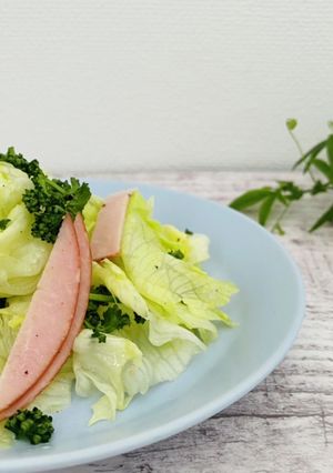 大量消費・レタスとパセリのサラダ-レシピのメイン写真