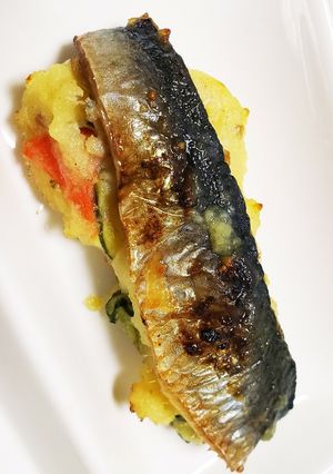 にんにく香るイワシとポテトサラダのグリル-レシピのメイン写真
