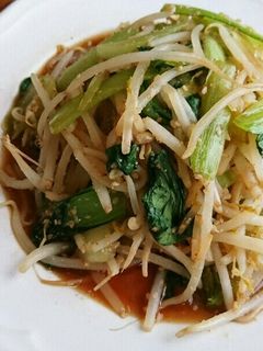 もやしとチンゲン菜のごまオイスター炒め-レシピのメイン写真