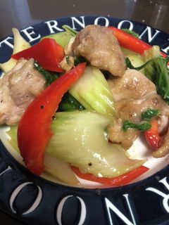 鶏肉とセロリのオイスターソース炒め-レシピのメイン写真