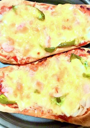 生地作りなし！ナンでシーフードピザ-レシピのメイン写真