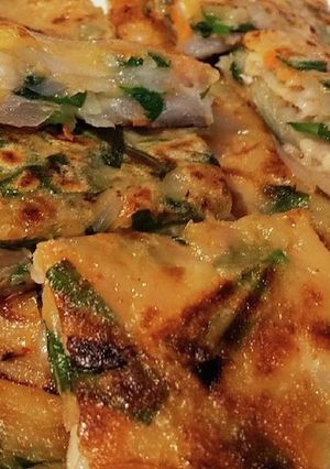 ◆簡単♡外サクサク中もちもち チヂミ◆-レシピのメイン写真