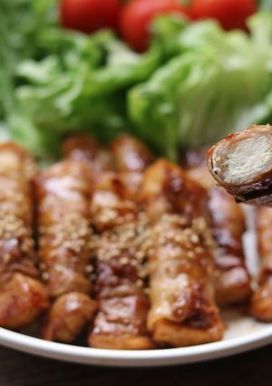 ボリューミーな節約おかず♪厚揚げの肉巻き-レシピのメイン写真