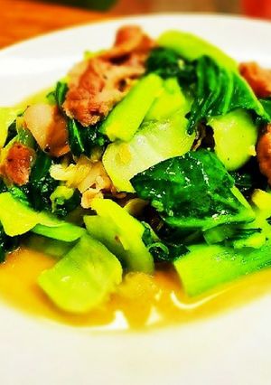 定番主菜【豚肉とチンゲンサイ中華炒め】-レシピのメイン写真