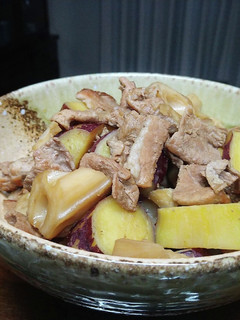 豚こまとさつまいもと蓮根の甘辛煮-レシピのメイン写真