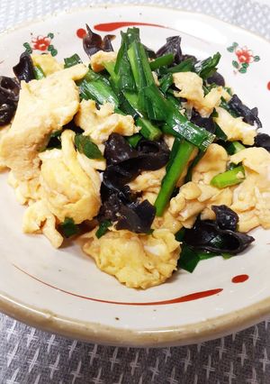 旬のにら玉-レシピのメイン写真