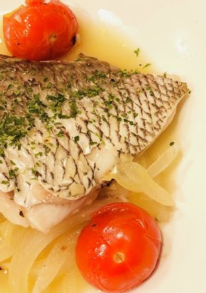 ふっくら柔ウマ♪真鯛のアクアパッツァ風-レシピのメイン写真