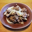 梨湖の激速!玉ねぎ合い挽き焼きそば味!
