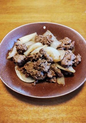 梨湖の激速！玉ねぎ合い挽き焼きそば味！-レシピのメイン写真