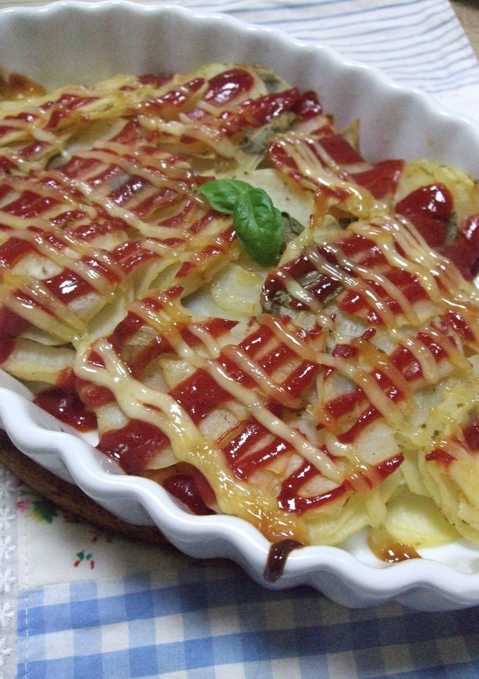 簡単～っ！ジャガイモのケチャマヨ焼き♪-レシピのメイン写真