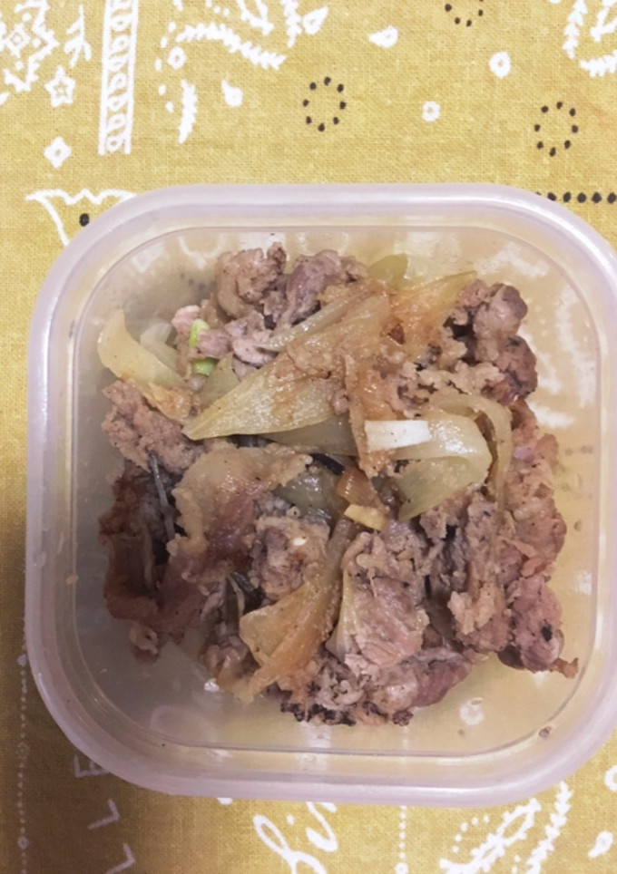 豚切り落とし肉生姜焼き　減塩でも美味しい-レシピのメイン写真